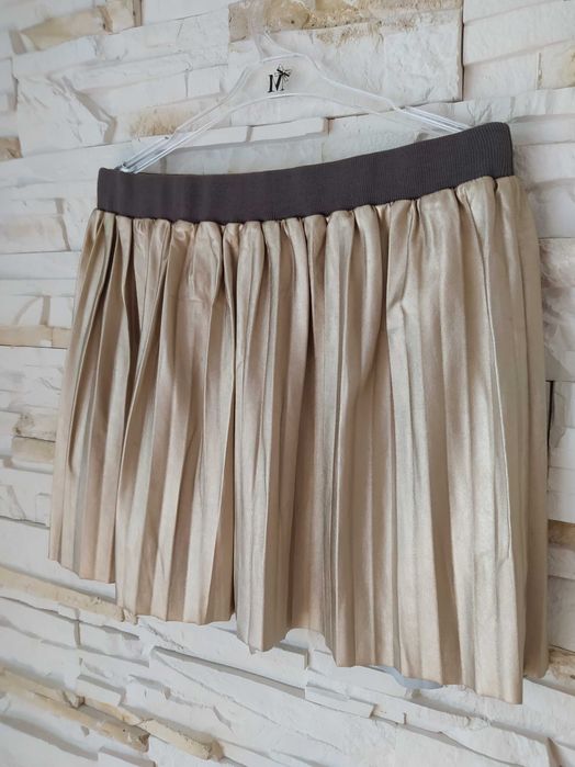 Złota plisowana spódniczka r.140 146