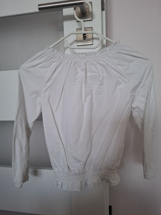 Bluzka biała dziewczęcą rozmiar 116