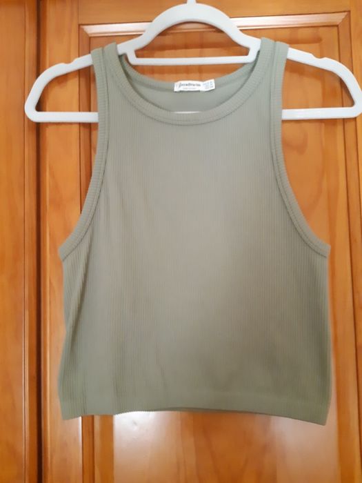 Top verde  caqui