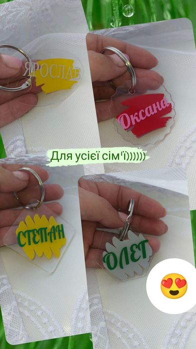 Брелок іменний, подарунок, сувенір для гостей