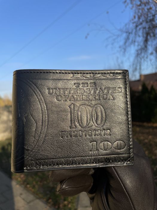 Portfel Męski Czarny Dolar Damski Moda