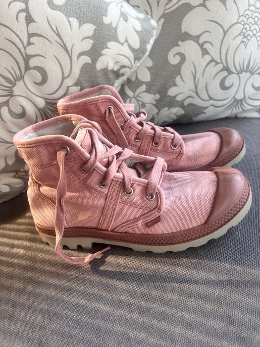 Palladium wysokie teampki buty damskie rozowe 38 zadbane
