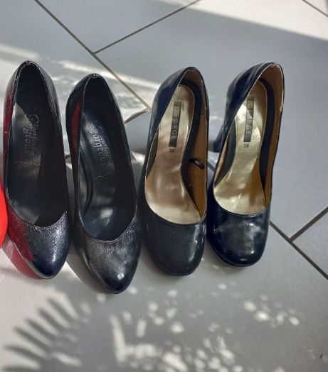 Szpilki lakierowane  czarne