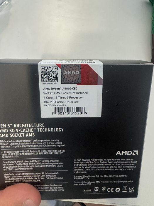 Amd Ryzen 7 9800x3D