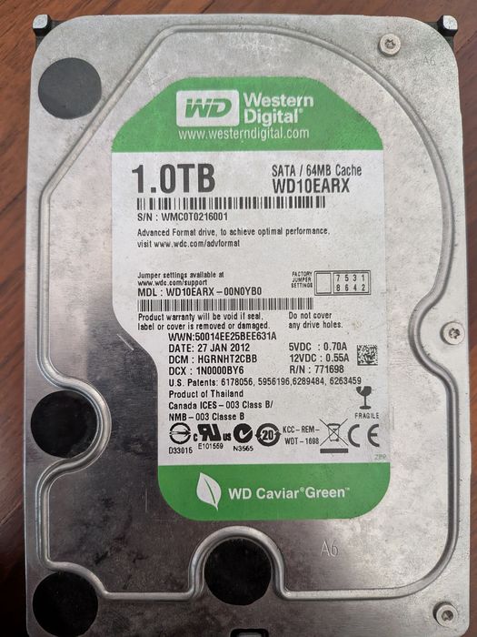 HDD Western Digital 1TB