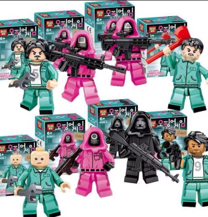 Squid game 8/9 figurek.