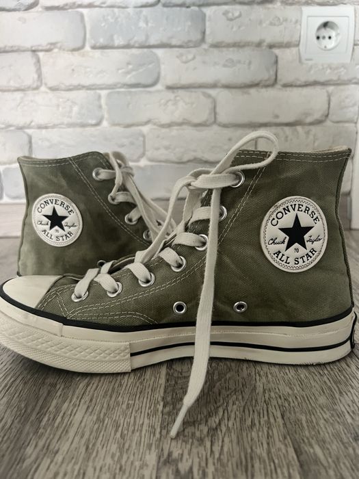 Converse високі хакі 37р  . Стан гарний
