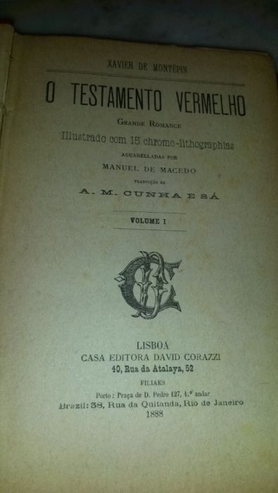 Coleção de livros Testamento Vermelho