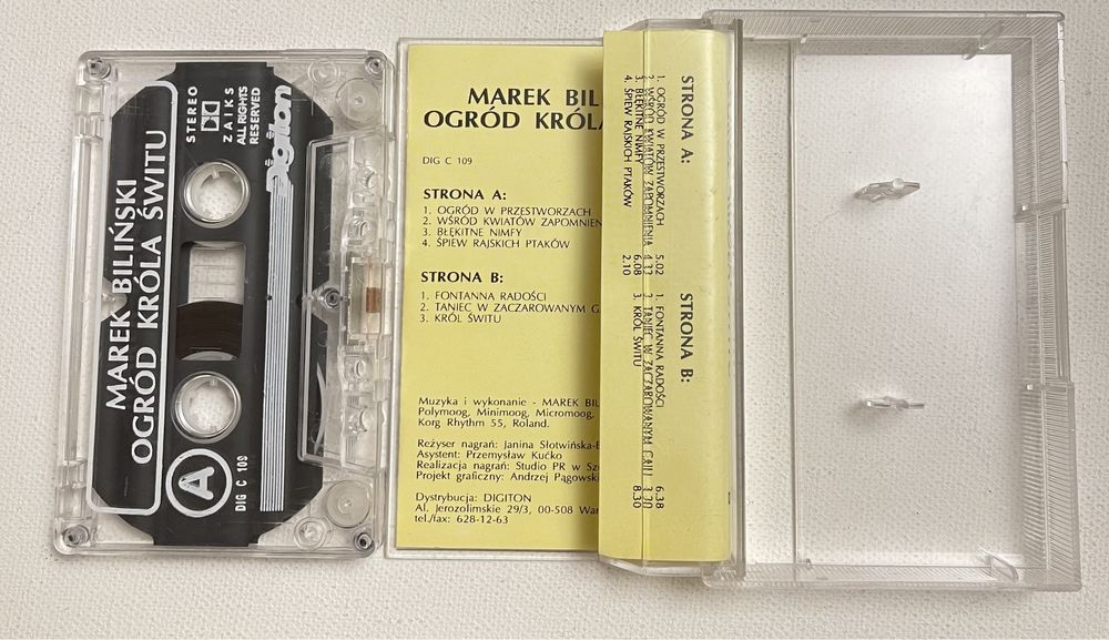 Marek Biliński Ogród króla świtu kaseta magnetofonowa audio Digiton
