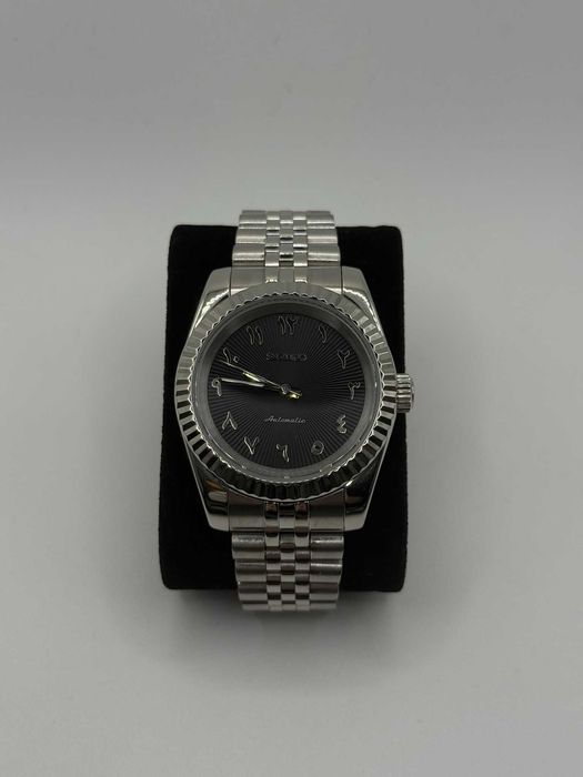 Zegarek Seiko Mod Datejust Arabic Czarny Jubilee Noire