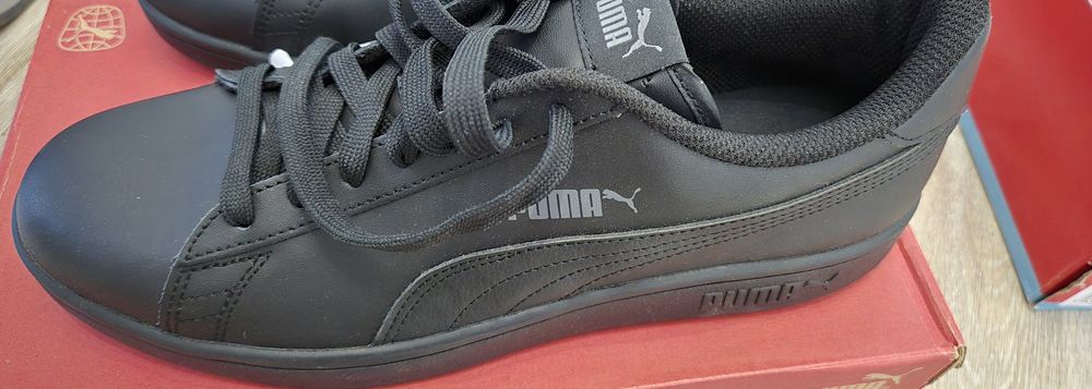 Puma czarne skóra
