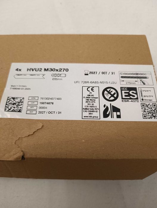Patron foliowy Hilti HVU2 M30/270