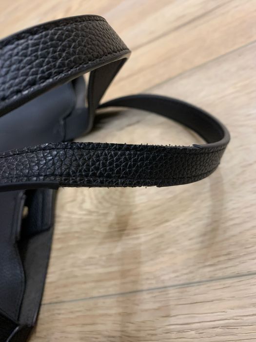 Czarna damska skórzana torebka shopper A4 na ramię Ochnik