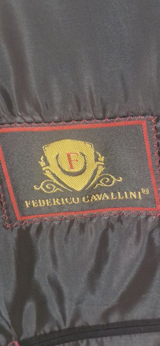 Костюм чоловічий демісезонний чорний Federico Cavallini