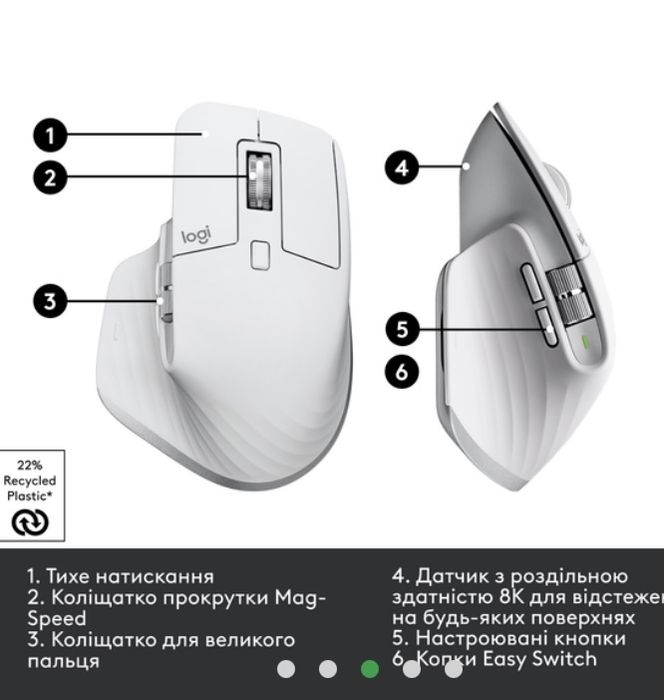 Logitech MX MASTER 3S ігрова мишка