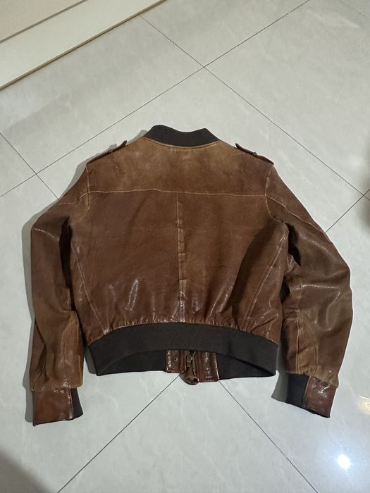 Куртка кожаная онигинал aeronautica италия