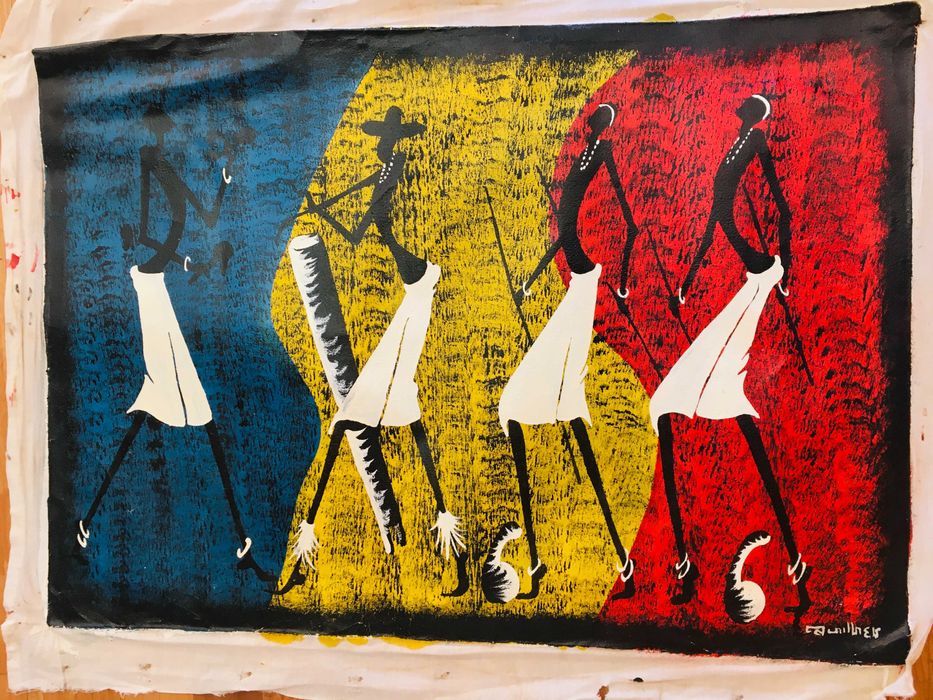 Telas africanas pintadas em Moçambique