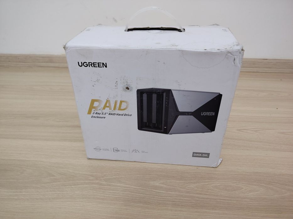UGREEN Obudowa dysku twardego 2 Bay RAID USB 3.0 do 2,5/3,5 SATA HDD/SSD