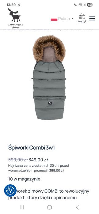 Wielofunkcyjny, modułowy śpiworek zimowy