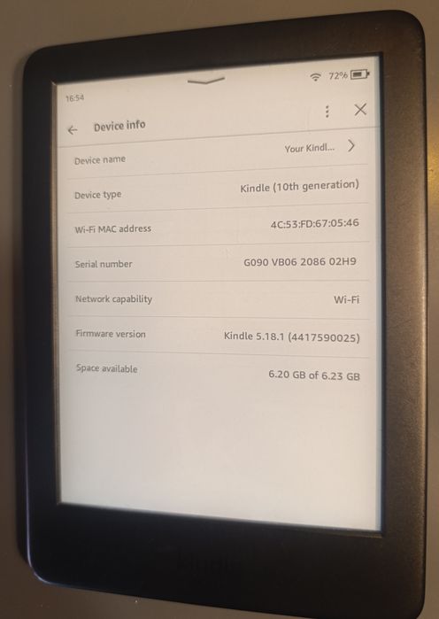 Kindle 10° geração
