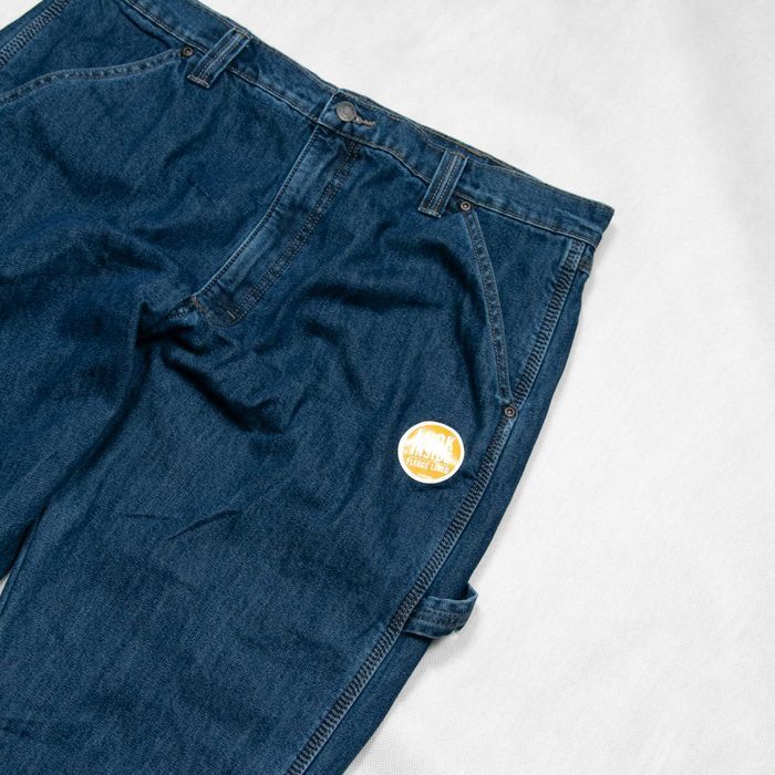 NOWE Wrangler Carpenter Fleece Lined Ocieplane Spodnie Jeansy 36x32us
