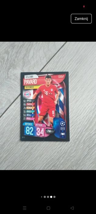 Karty piłkarskie Champions League