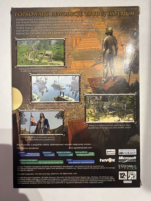 Age of Empires 3 The War Chiefs PL PC stan idealny box
