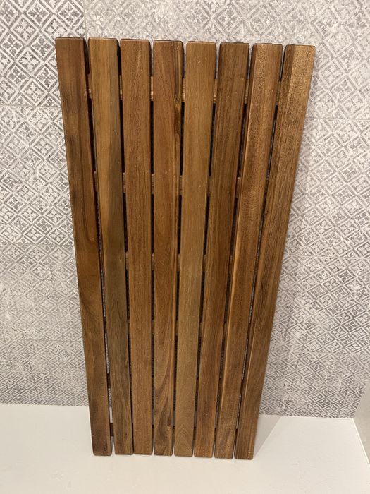 Dywanik łazienkowy z akacjowego drewna - 2.5 x 100 x 43.5 cm