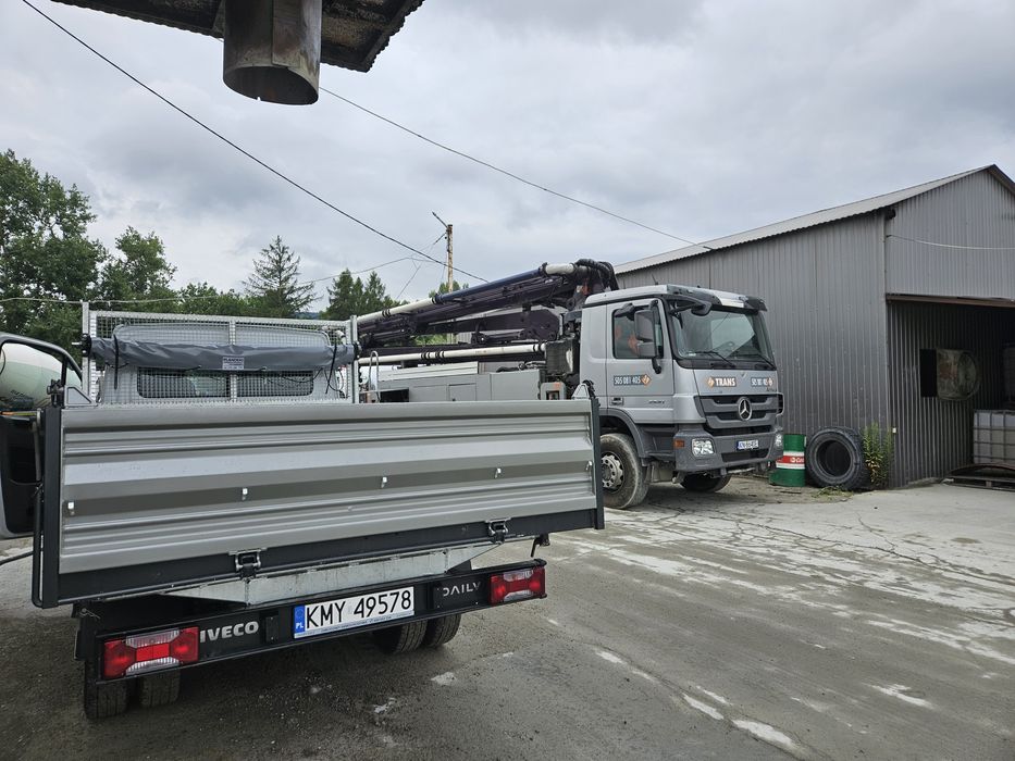 Beton półsuchy B20 Zaprawa murarska Wywrotka Transport betonu