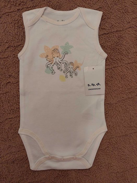 Bawełniane body z ośmiorniczką