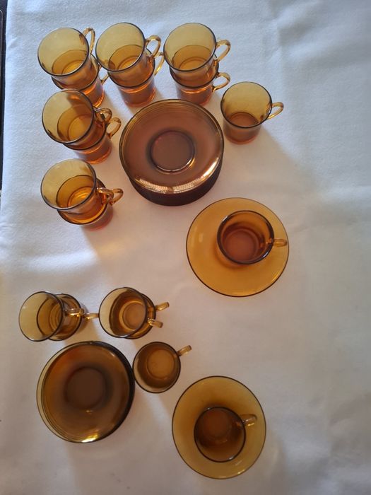 Serviço de chá e café Duralex castanho marron