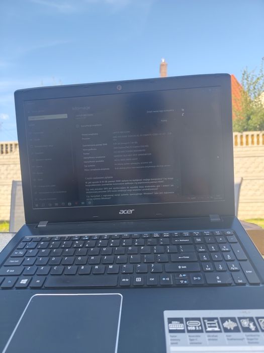 Laptop Acer Aspire E5-553 1 Tb pamięci