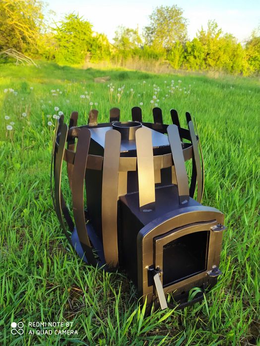 Печка для бани бочка