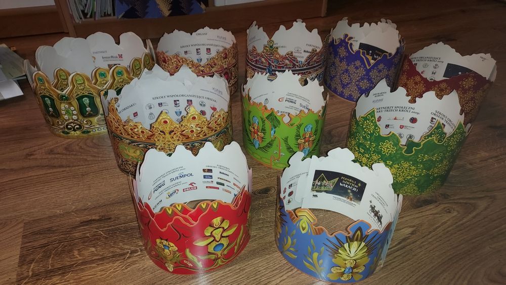 Korona papierowa  regulowana wiele sztuk lub do  kreatywnych prac