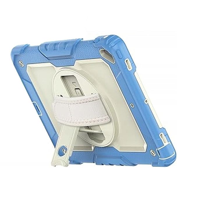 Etui do iPad 6/5/Air 2 9.7” z Podstawką i Paskiem na Ramię Niebieskie