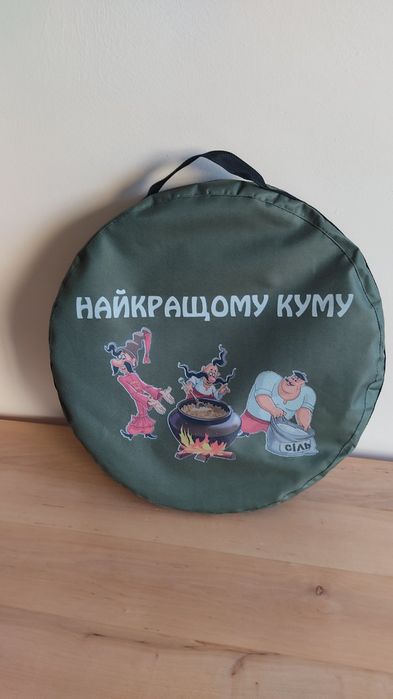 Сковорідка із диска борони 50см з кришкою,чохлом на високих ніжках