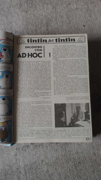 Livro de Revistas Tintin vintage