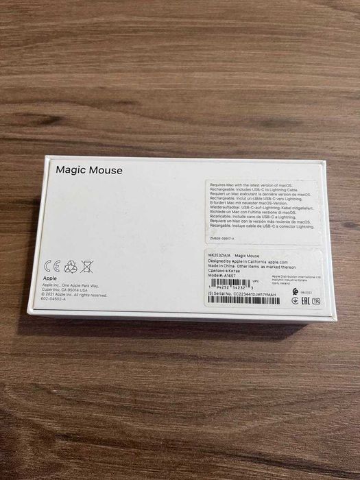 Миша Apple Magic Mouse Bluetooth White (MK2E3ZM/A)