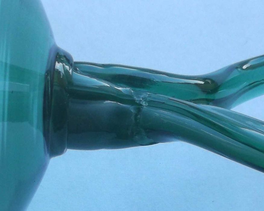 Szklany świecznik HSO "Makora" Krosno