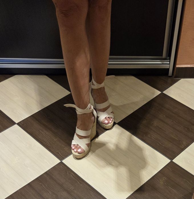 Espadryle na koturnie, sandałki na koturnie HM