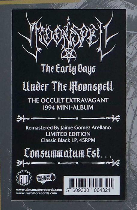 Moonspell – "Under The Moonspell". Płyta winylowa. Nowa. DARMOWA DOSTAWA Inpost.