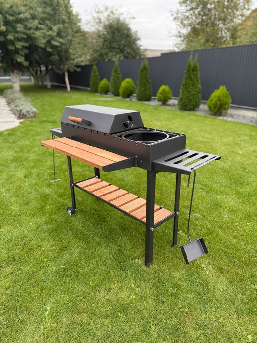 Мангал - гриль барбекю посилений 5мм на 13 шампурів, мангал для дома