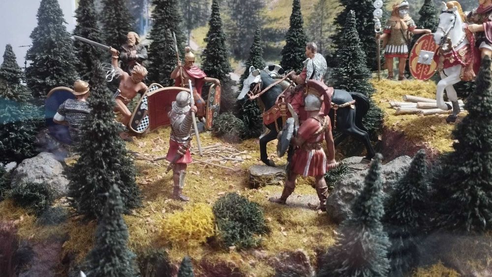Coleção Soldados de chumbo do Império Romano, Planeta de Agostini, em diorama