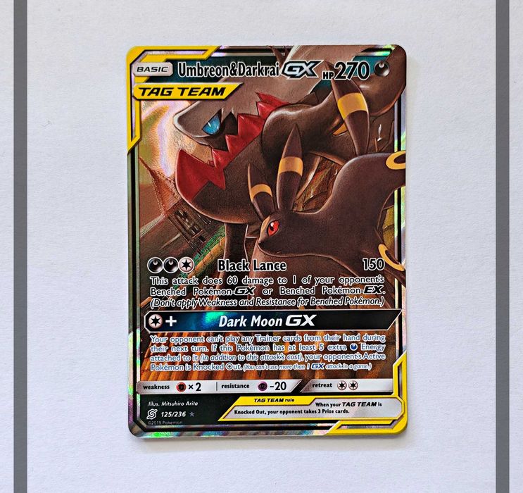 Umbreon & Darkrai Gx 125/236 UNM Pokemon ENG-NM