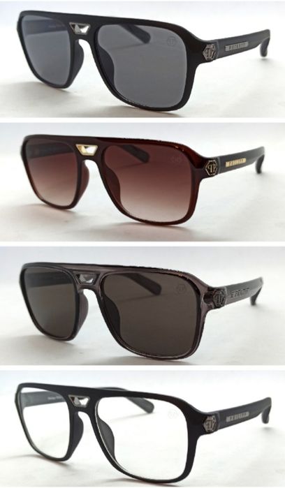 Philipp Plein очки мужские солнцезащитные и имиджевые черные коричневые серые модные брендовые