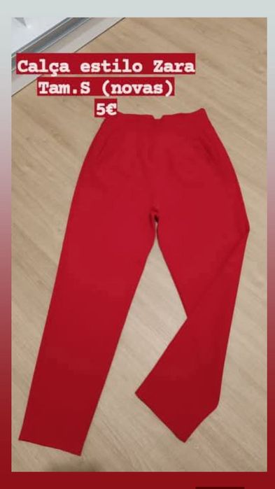 Calças estilo Zara, Novas, Tamanho S