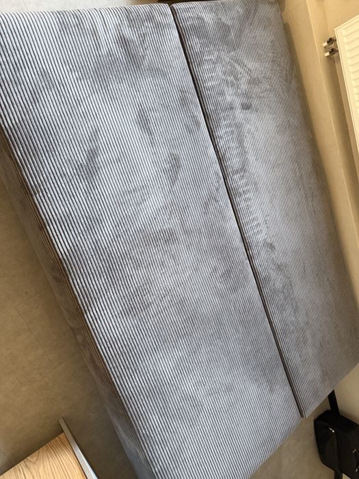 Kanapa sofa sztruksowa szara 200/140