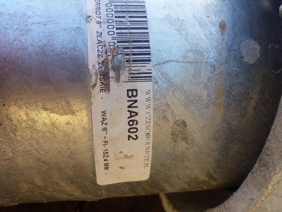 Złącze do beczkowozu perrot 6 cali fi 152,4 mm