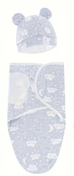 Кокон- пелюшка+ шапочка для новонароджених
