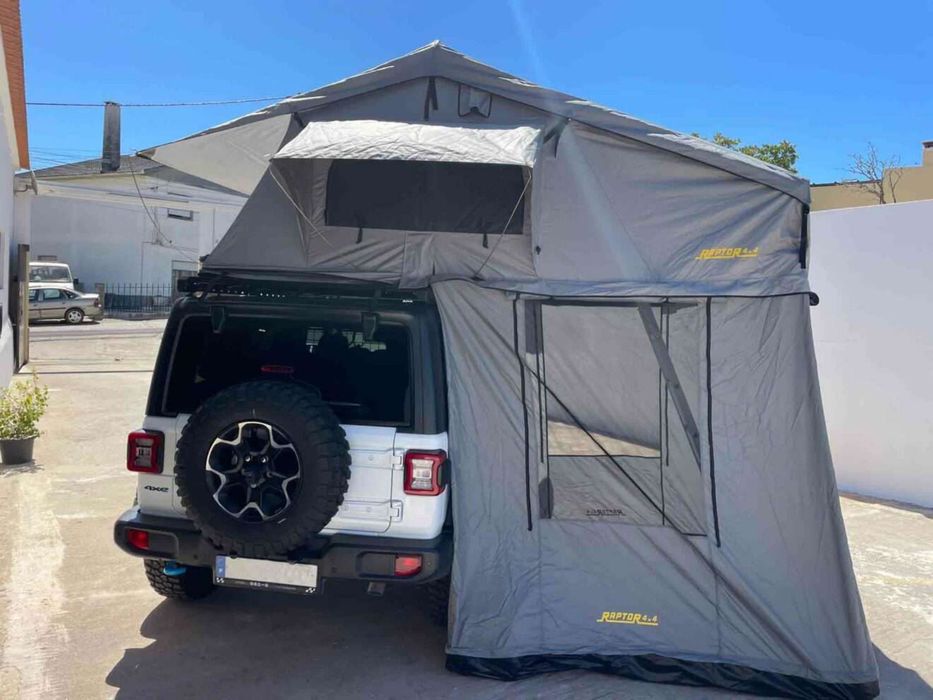 Tenda de tejadilho e toldo lateral para Jipe